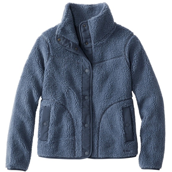 L.L. Bean Jackets & Blazers - LL Bean Women's Bean's Sherpa Fleece Jacket i’m Blue size XS